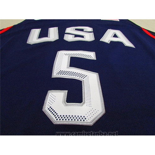 Camiseta USA 2016 Kevin Durant #5 Azul